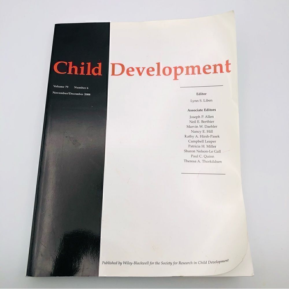 Child Development Volume 79 Number 6 Book
